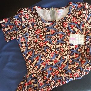LulaRoe Amelia Medium NWT Dipped Beautiful Dress!